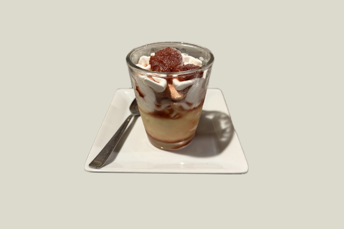 Coppa alla Crema, Panna e Fragole